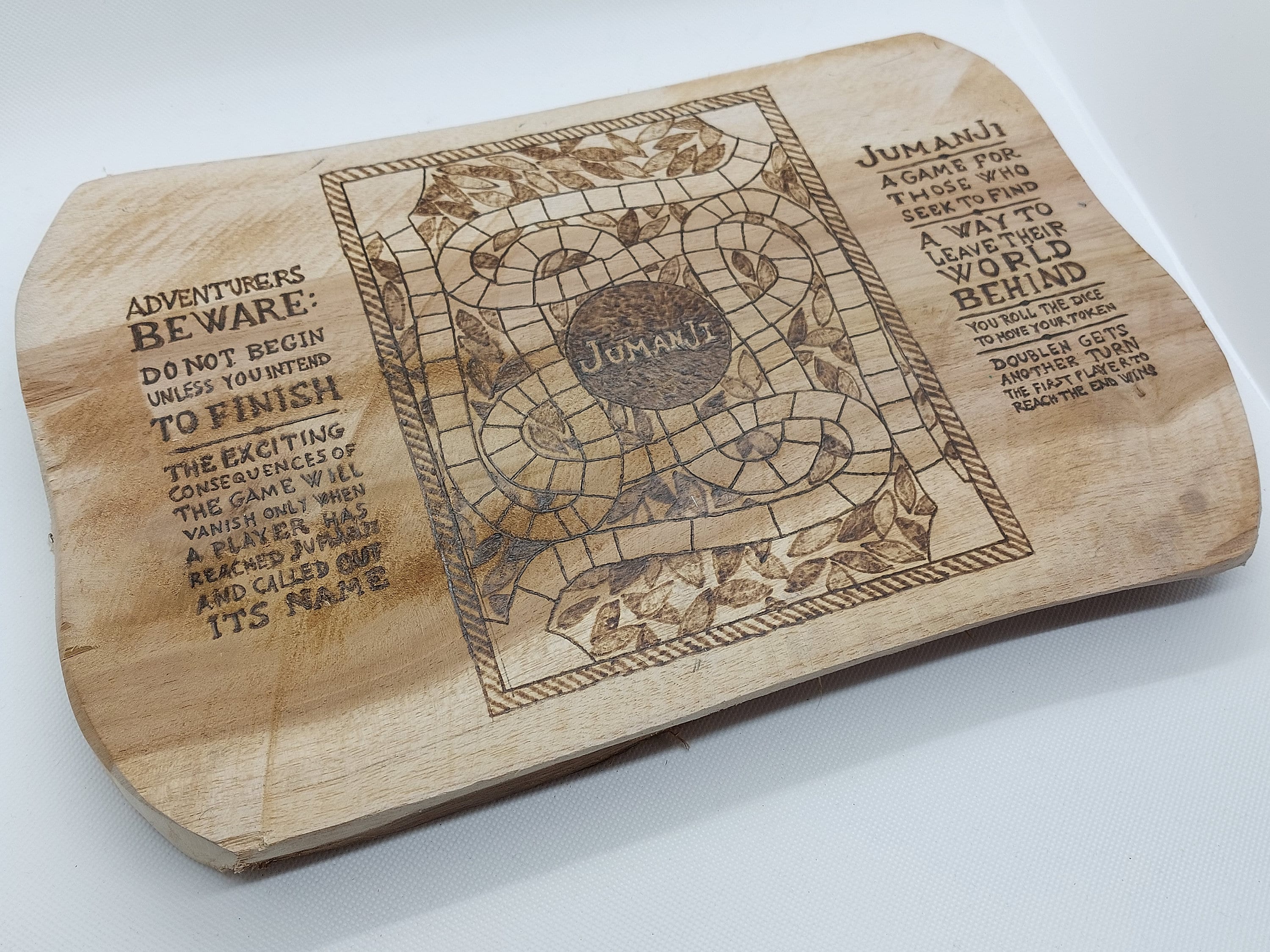 Planche Bois Jumanji, Plateau de Jeu