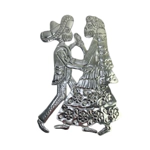Placa de pared bailando novia y novio