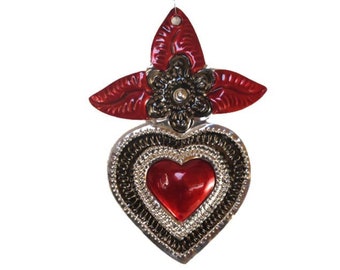 Heart with Flower Ornament