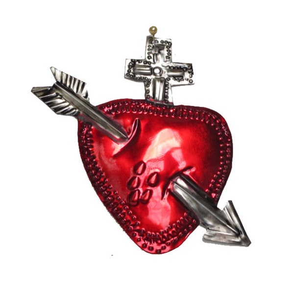 Sacred Heart With Arrow Ornament