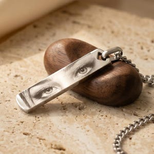 Personalisierte Halskette mit Gravur für Sie und Ihn, Geschenk für Sie, Geburtstagsgeschenk, Geschenk für Freund, Erinnerungsschmuck, für Eltern & Paare, Weihnachtsgeschenk