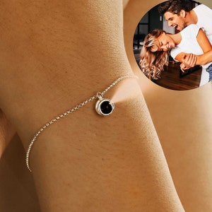 Personalized Photo Bracelet •Projection Bracelet•Memorial Picture Inside Bracelet•Gift for Her•Birthday Wedding Friend Gift•Couple Bracelet