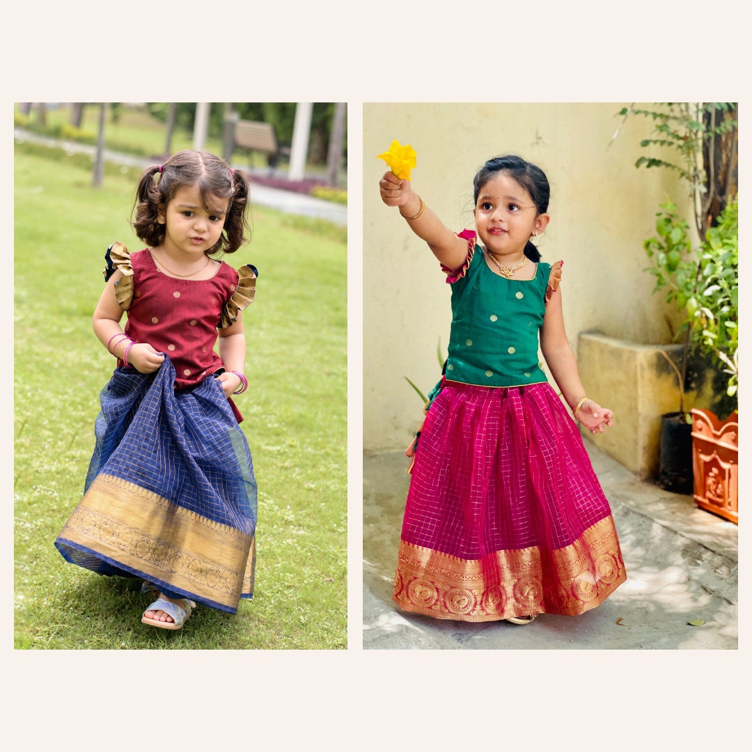 Traditional Indian Ethnic Colorful Kids Lehenga Choli - Etsy