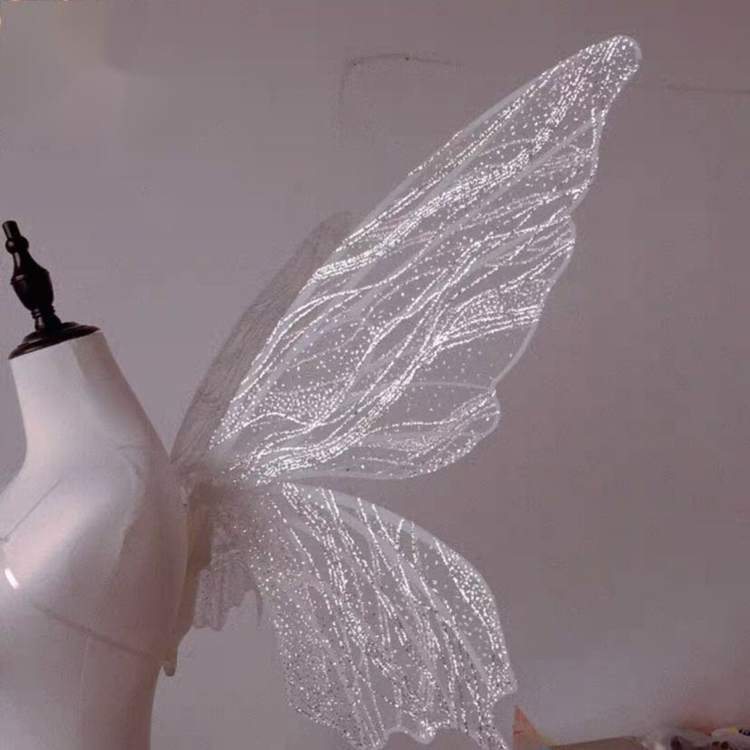 Moveable Reflective Fairy Wings Luminous Glow in Dark Light Etsy