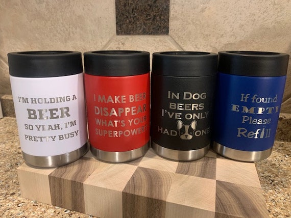 Laser Engraved Insulated Stainless Steel Beverage Holder