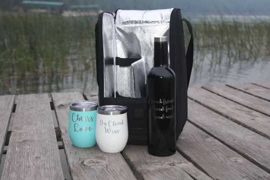 Personalized wine cooler bag sale