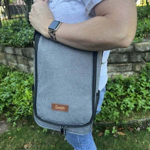 Bolsa térmica personalizada para vino: bolsa térmica de viaje, regalo para picnic imagen 1