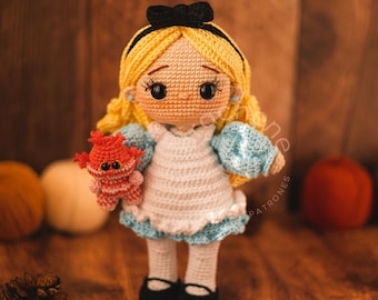 Alice & Cat CROCHET PATTERN PDF