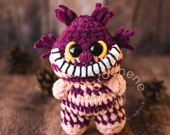 Amigurumi-Häkelmuster für Grinsekatze im PDF-Format