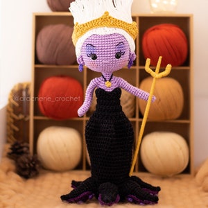 Sea witch Amigurumi Doll Crochet Pattern PDF amigurumi image 1