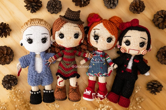 Crochet Pattern aracnene HALLOWEEN DOLLS