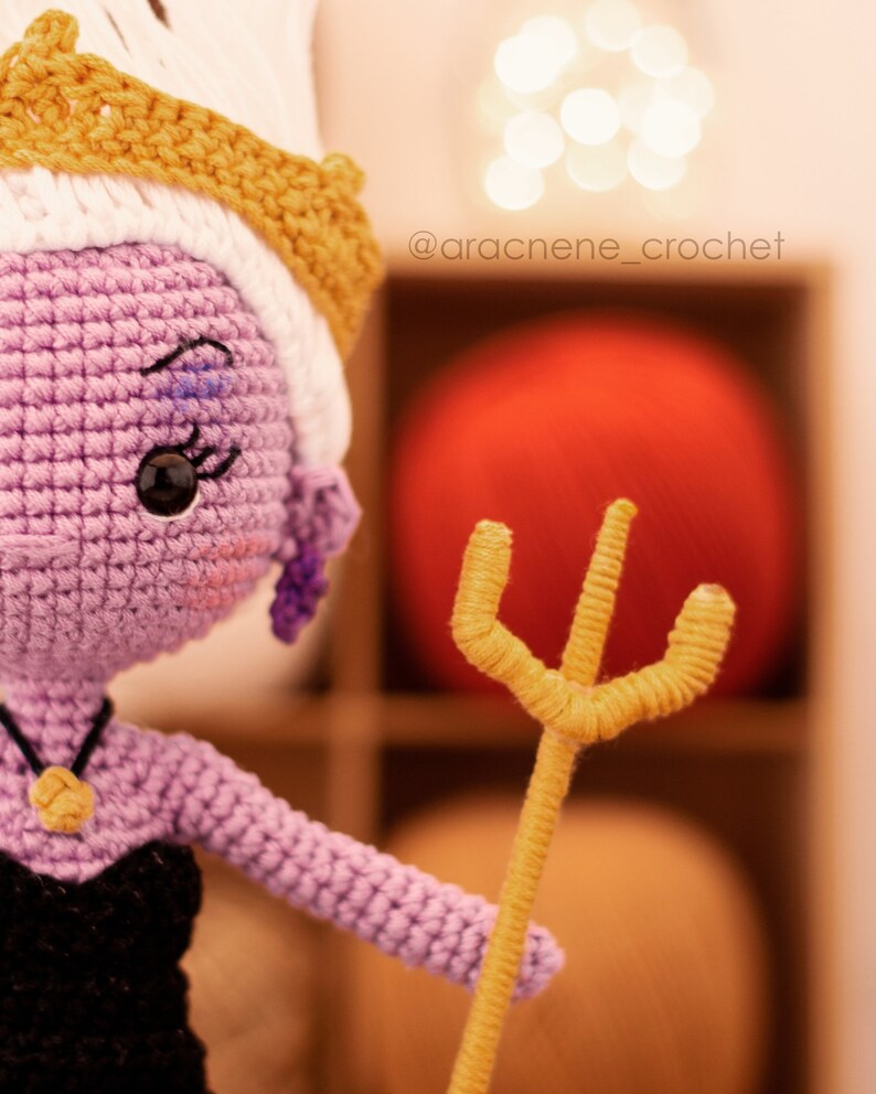 Sea witch Amigurumi Doll Crochet Pattern PDF amigurumi image 3