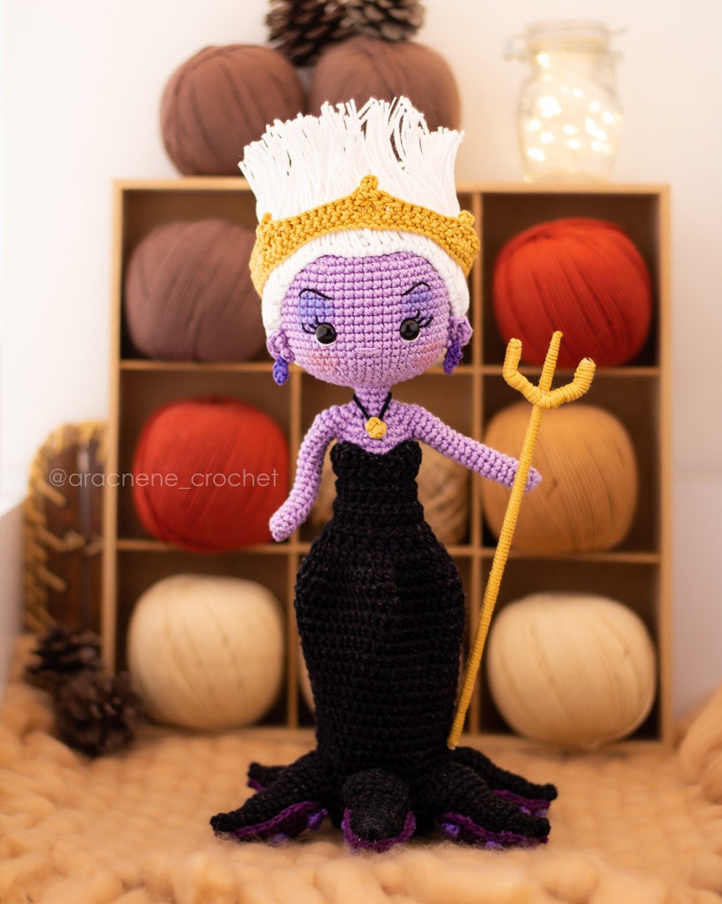 Sea witch Amigurumi Doll Crochet Pattern PDF amigurumi image 1