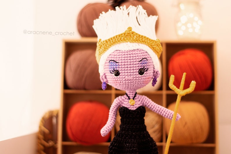 Sea witch Amigurumi Doll Crochet Pattern PDF amigurumi image 2