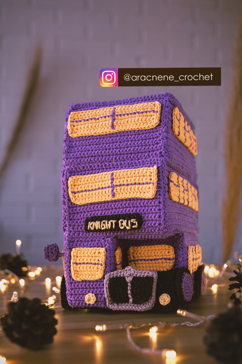 Purple Bus Purple Bus Crochet Pattern PDF Amigurumi - Etsy