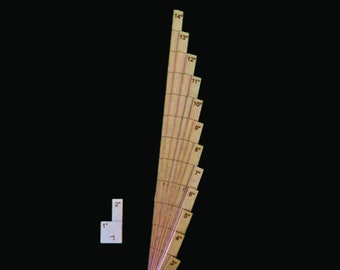 14 inch Battle Ruler measuring sticks set incl. magnets | Gaming measurement tool