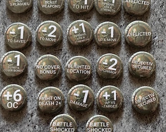 Conjunto de fichas de Muerte y Descomposición Codex 22 piezas