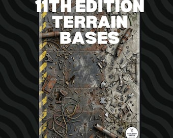 Terrain Base Marker - 11th Edition 2026 Tournament - GW Table layout geeignet für Warhammer 40K