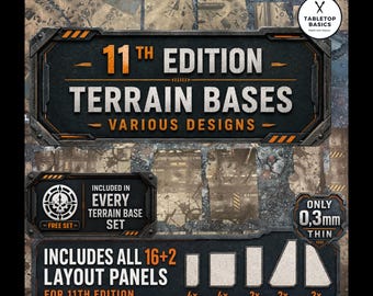 Terrain Area Footprints 40k - Terrain Base Marker 40k - 11th Edition 2026 - GW Table Layout