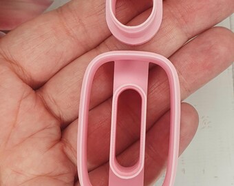 Cutout Rectangle Clay Cutter, Polymer Clay Cutter, Sharp Cutting Edge, Clay Cutter, Clay Tools, Earring Makers Tool, 5 sizes, #R268
