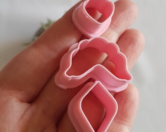 Lady Shape SET Tonschneider, Polymer Clay Cutter, scharfe Schneide, Tonschneider, Tonwerkzeuge, Ohrring Makers Werkzeug, 3 Größen, # R099