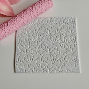 Rouleau de texture en argile à motif floral - Bijoux, outil de bricolage, # 0143