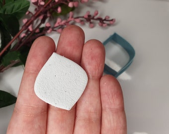 Rhombus Oval Clay Cutter, Sharp Cutting Edge, Polymer Clay Cutters, Clay Tools, Earring Makers Tools, Basic Shape Clay Cutter, 4 sizes,#0016