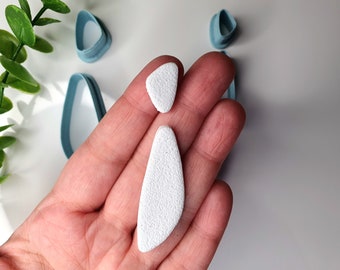 Organic Set Clay Cutter, Sharp Cutting Edge, Polymer Clay Cutters, Clay Tools, Earrings Making Tool, 3 sizes, #R004