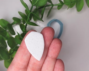 Taglia argilla a forma di scudo, lama affilata, taglia argilla polimerica, utensili per argilla, utensili per orecchini, lama per motivi, 4 misure, n. 0020