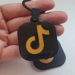 Square NFC Keychain, Business NFC Keychain, Instagram Logo NFC Keychain, nfc Tag