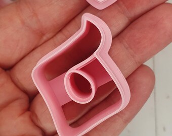 Abstract Fire Clay Cutter, Polymer Clay Cutter, Sharp Cutting Edge, Clay Cutter, Clay Tools, Earring Makers Tool, 6 sizes, #R125