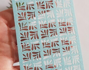 3D Printed Stencil #36 for Polymer Clay, Seamless Clay Texture Mat, Embossing Tool,  Polymer Clay Cutter, Earrings Making Tools, Clay Tool