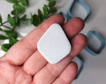 Rhombus Oval Clay Cutter, Sharp Cutting Edge, Polymer Clay Cutters, Clay Tools, Earring Makers Tools, Pattern Blade, 7 sizes, #0034