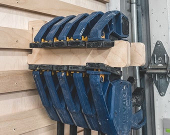 French Cleat Clamp Rack CNC Files: SVG/DXF Woodworking/Diy Projects/Tool Wall Vice Holders/Shop/Storage/Garage/Organization Holding Devices