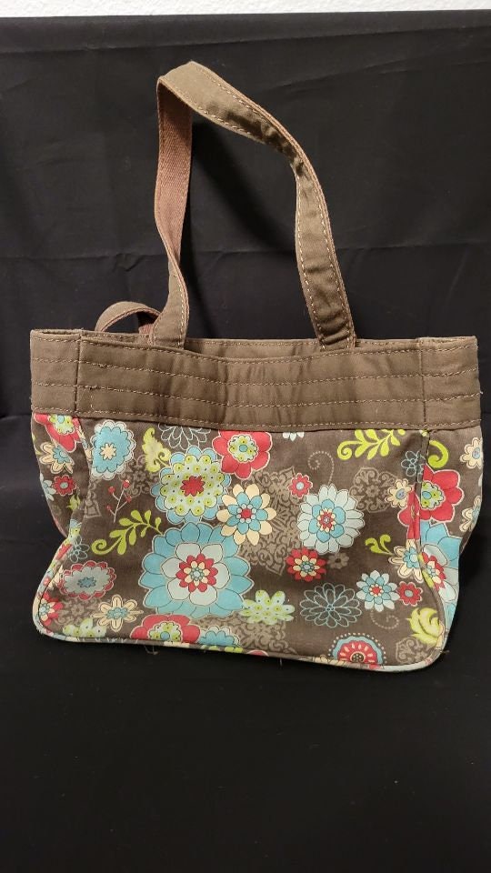 Sketched Floral Smooth Pebble - Double-Zip Crossbody Bag - Thirty-One Gifts  - Affordable Purses, Totes & Bags