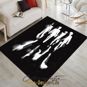The Beatles Rug, The Beatles Gift, For Living Room Rug, Fan Rug, Area Rug, Non Slip Floor Rug, Teen&#39;s Rug, Kids Room Rug, Music Rug, 3D Rug