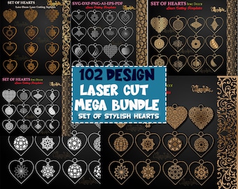 Laser Cut Mega Bundle SVG | CNC Files | Engraving SVG