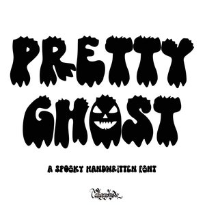 Fonte Pretty Ghost - Fonte Dripping, Fonte Retro, Fontes Cricut, Fonte Halloween, Fonte Assustadora, Fontes para Cricut, Fonte Drippy, Slime