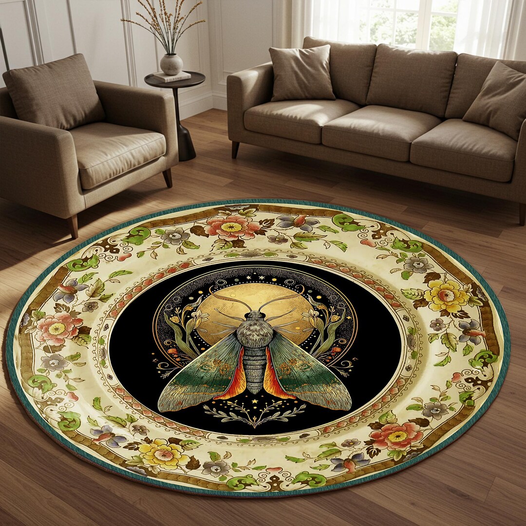 Fairy Tale World Rug: Mid-century Gothic Decor, Washable - Etsy