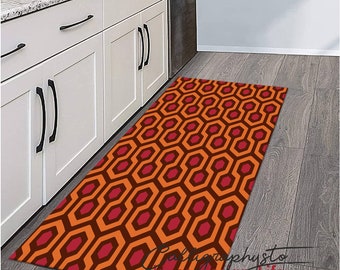 The Shining Overlook Hotel Carpet: Geometric Modern Runner Rug (Non-Slip)