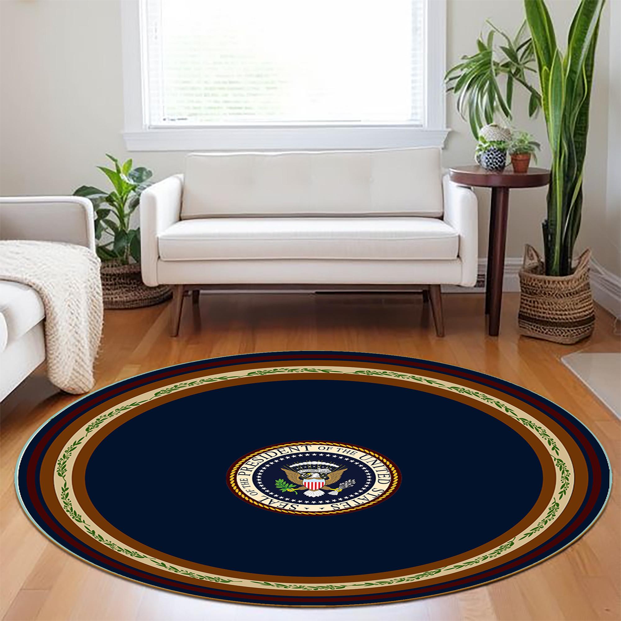 Oval Office Rug; Round American White House Rug, Custom Design - Etsy