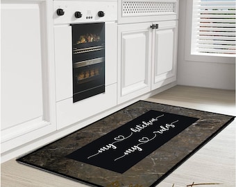 Non-Slip Based Washable Decorative Kitchen Rug / Mat