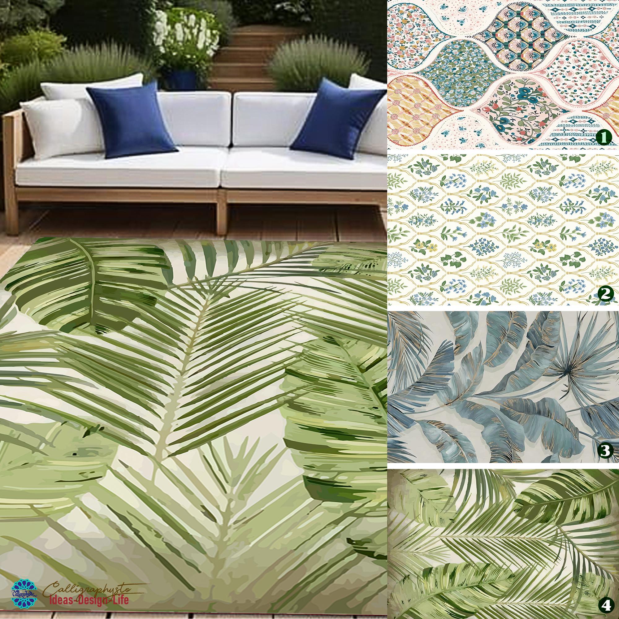 Fun Green Rug Fun Colorful Outdoor Rugs Large Weatherproof Easy Clean Washable Garden ...