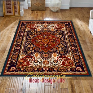 Red Afghan Rug, 6x9 Area Rug, Rustic Decor, Bold Red Rug, 5x8 Rugs, free shipping , 4x6 rug, bedroom Rug, 2x3 rugs unique carpet from Turkey