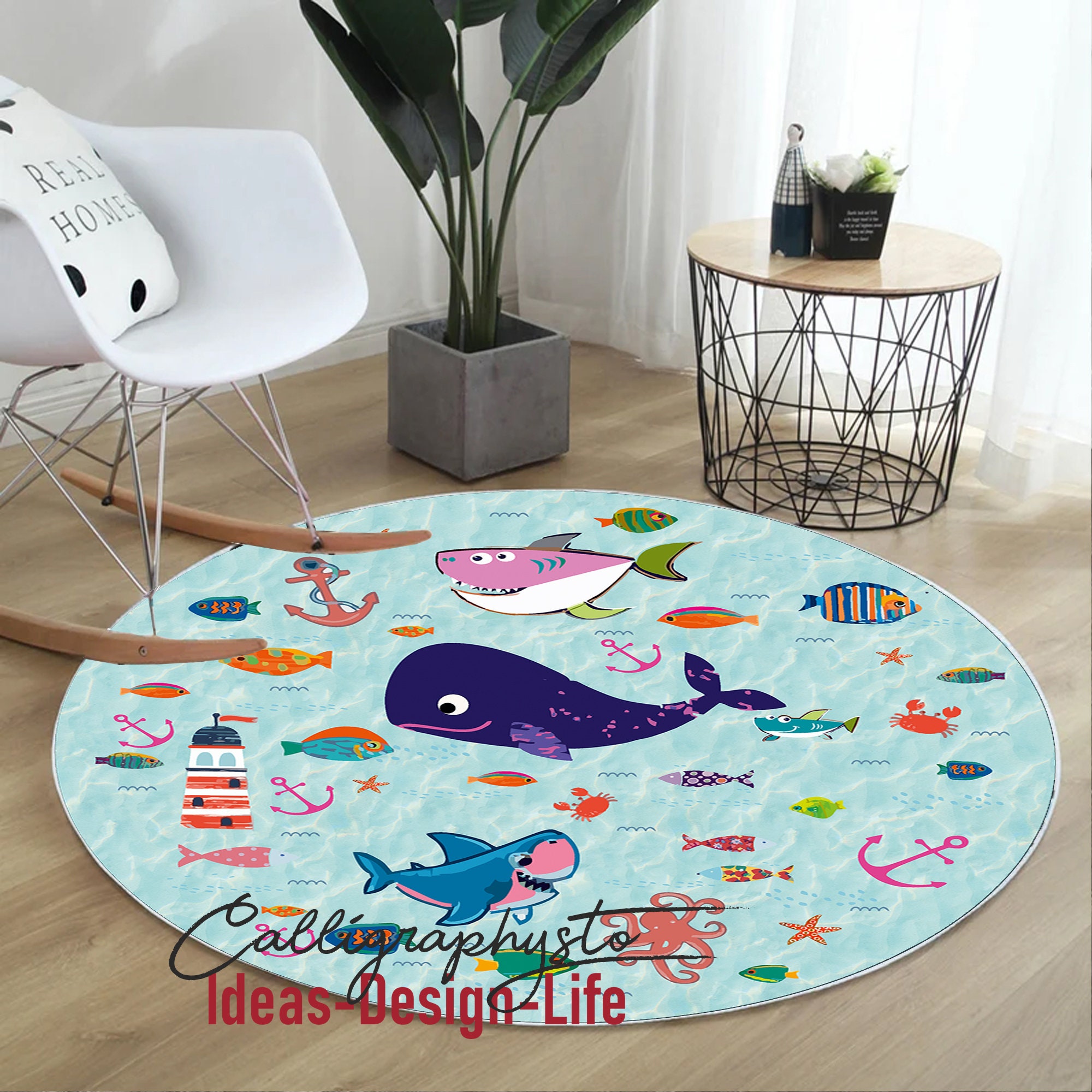 Tapis De Danse Pour Fille Non-slip Rug 4x5 Whale Rug - Cute Cartoon Sea  Animal Area Rug For Kids Room, Washable & Non-Slip Low Pile Carpet Kids  Animal Rug Tapis Chambre Enfant