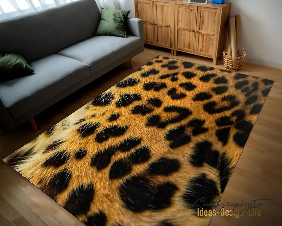 Leopard Print Area Rug: Savannah Area Rug|african Runner|afrocentric ...