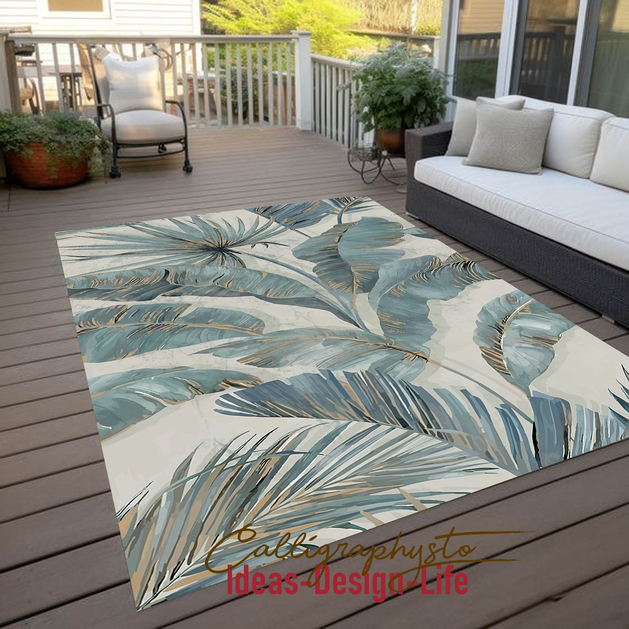 Large Fun Rug Fun Colorful Outdoor Rugs Large Weatherproof Easy Clean Washable Garden ...