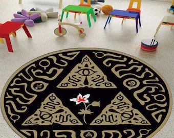 Zelda Game Room Rug: Legend of Zelda Symbol, Gamer Decor