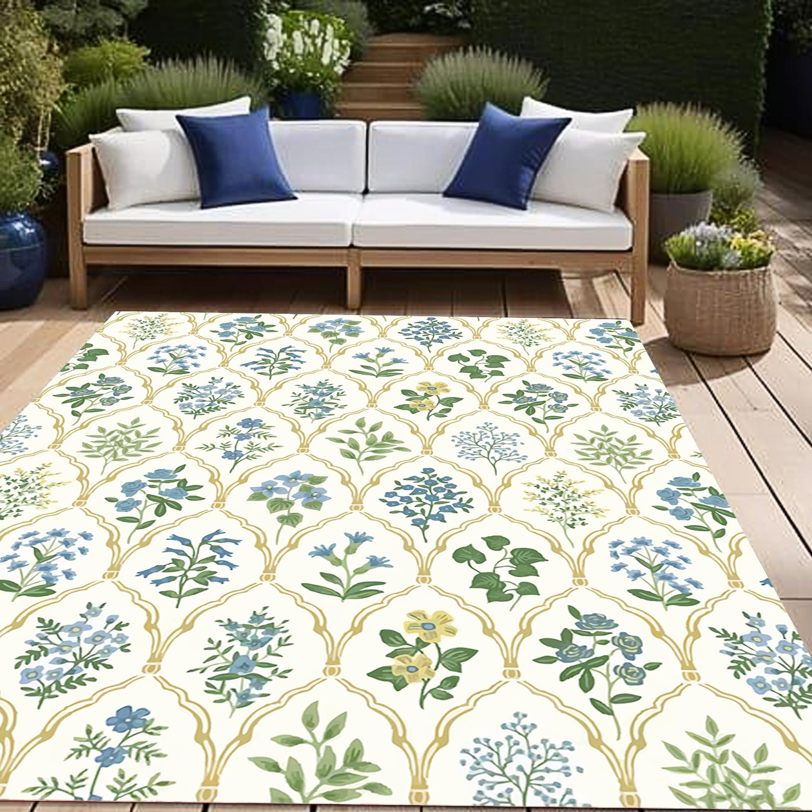 Fun Green Rug Fun Colorful Outdoor Rugs Large Weatherproof Easy Clean Washable Garden ...