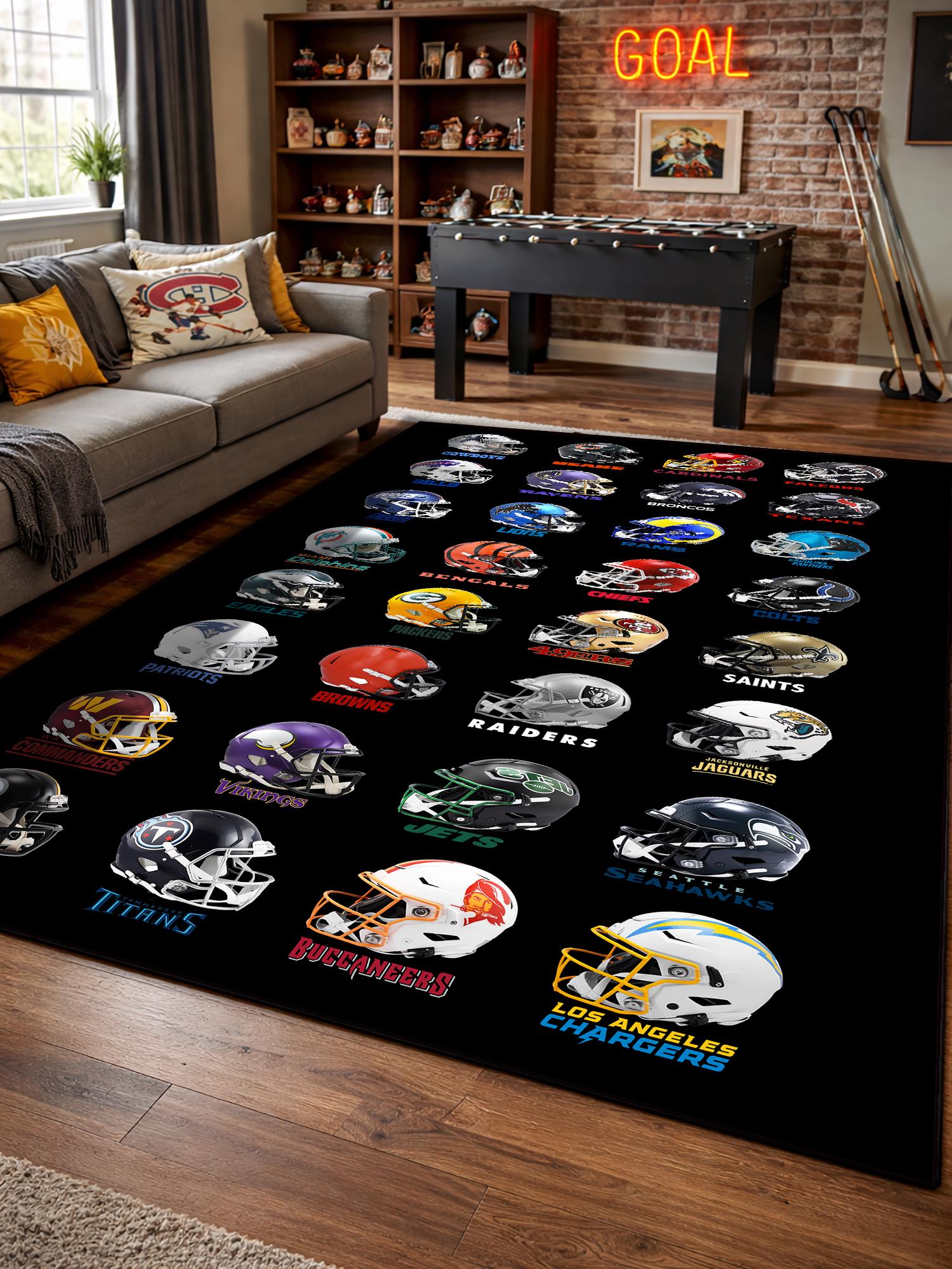 “NFL アメフト　チーム　ラグ　カーペット　マット Nfl Carpet - Etsy